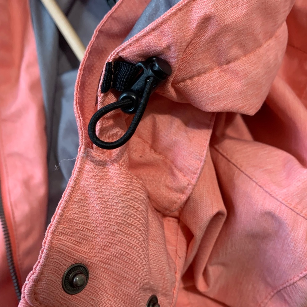 Pink Ski & Snow Jacket with Hood and Water-Resistant Finish - Picture 10 of 10